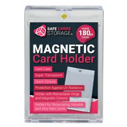 180PT One Touch Magnetic Holder Ultra clear Safe Cards Storage